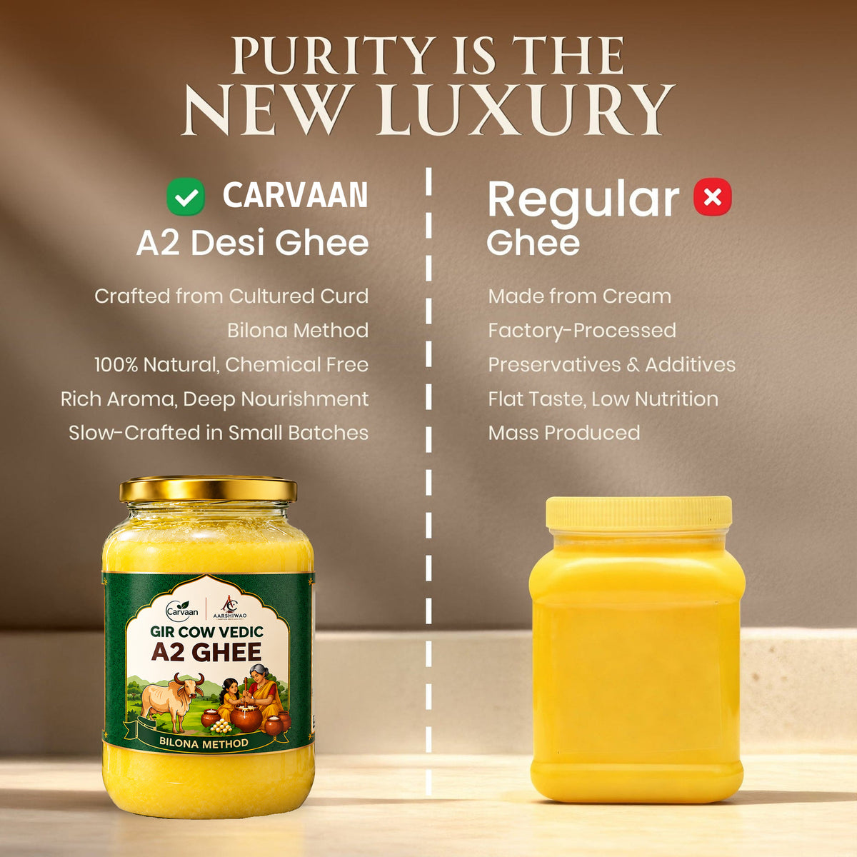 Gir Cow Vedic A2 Ghee – Traditional Bilona Method