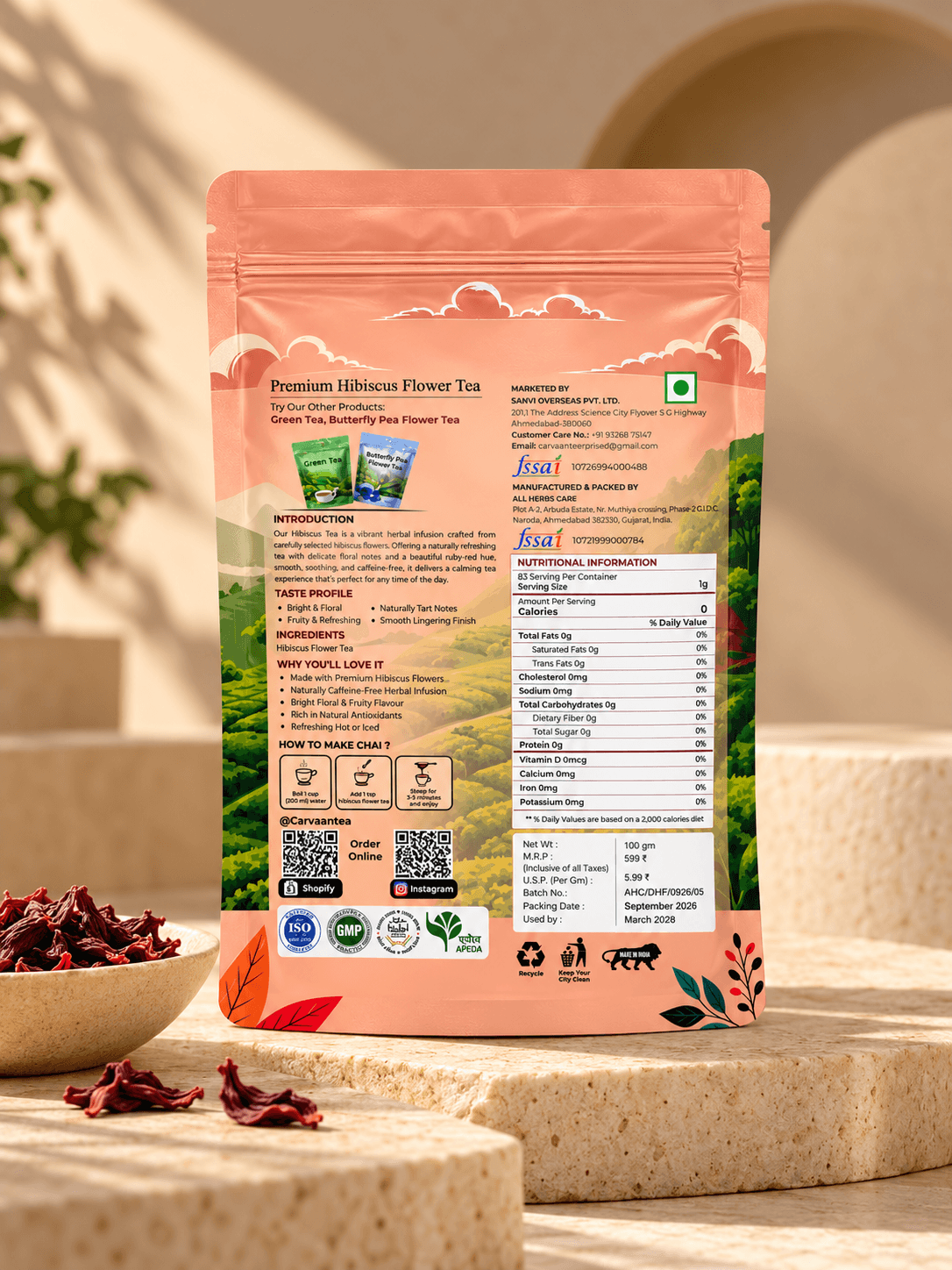 Premium Hibiscus Flower Tea