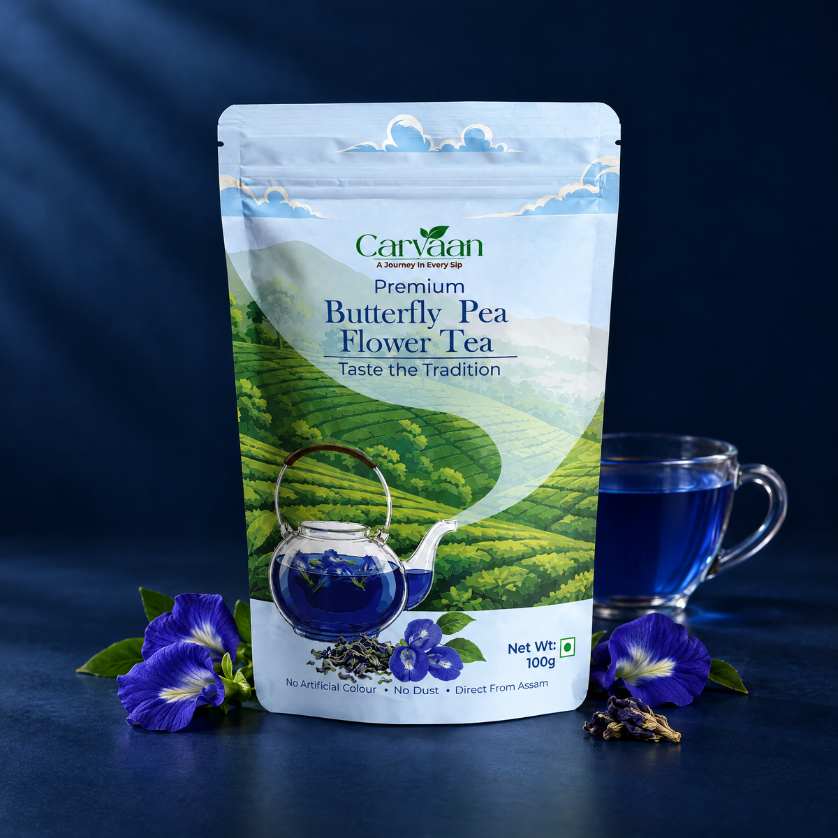 Premium Butterfly Pea Flower Tea
